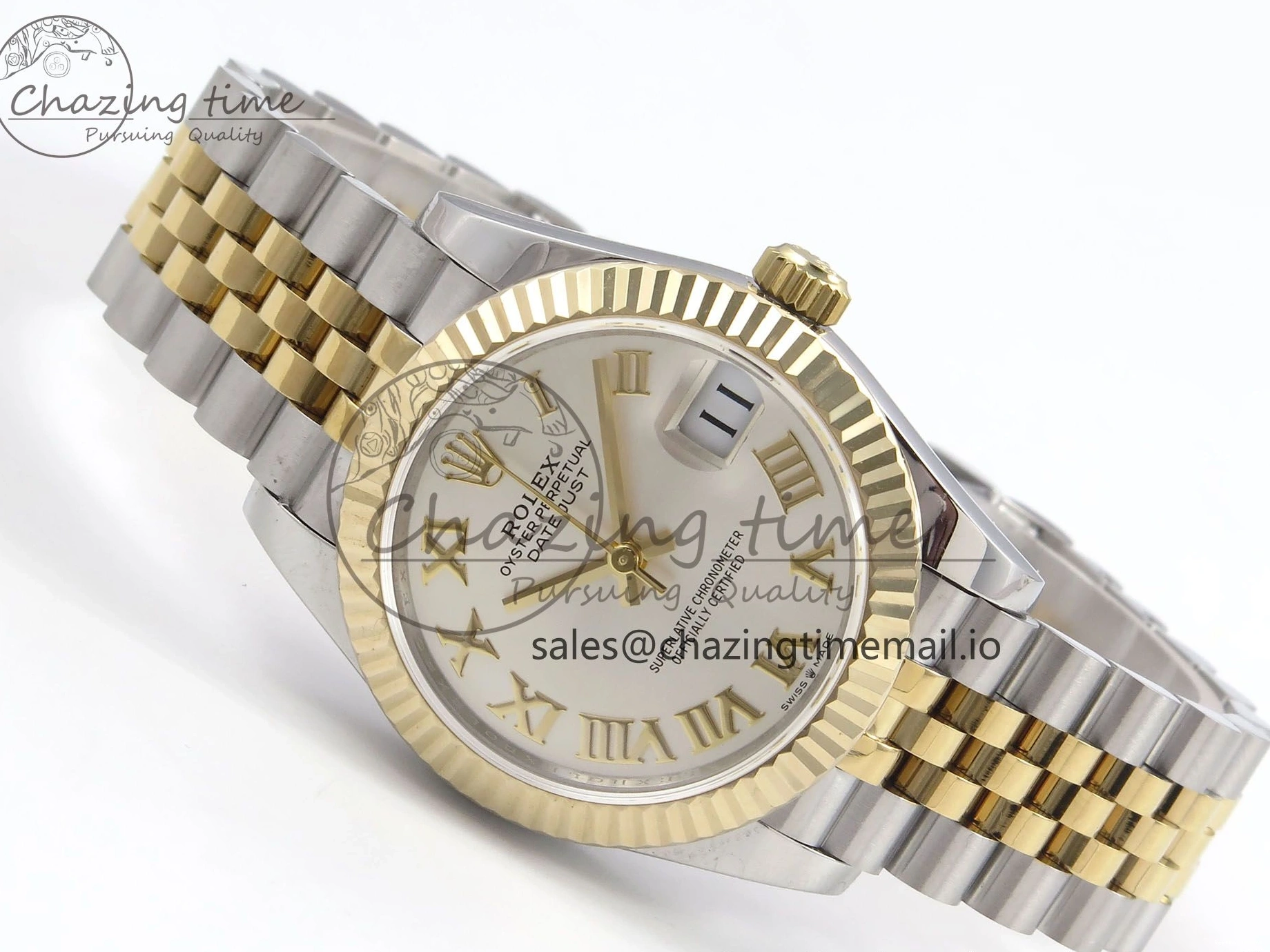 0226 Upgraded DateJust 31 278273 SS YG GMF 1:1 Best Edition 904L Steel Silver Roman Dial on Jubilee Bracelet A 1155